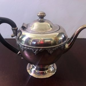 Vintage Silver Teapot. W M Rogers . Breast Cancer Fundraiser.